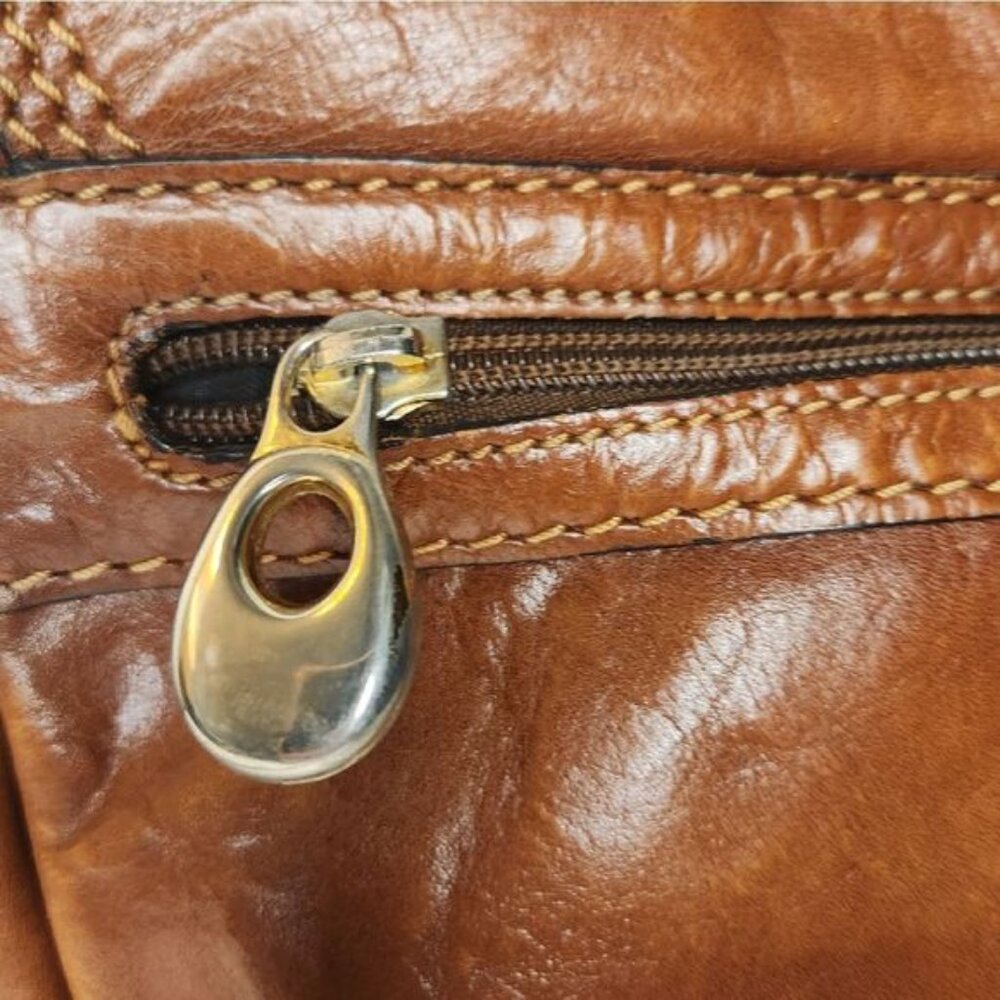 Engs Burg VTG 70s leather shoulder purse - Picture 10 of 15